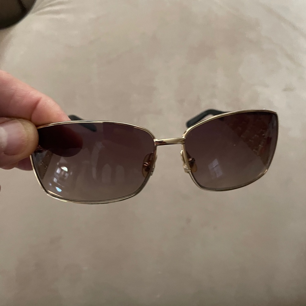 Gold and Black Women's Sunglasses